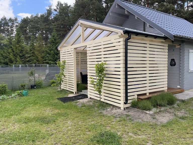 zadaszenie tarasu dwuspadowe