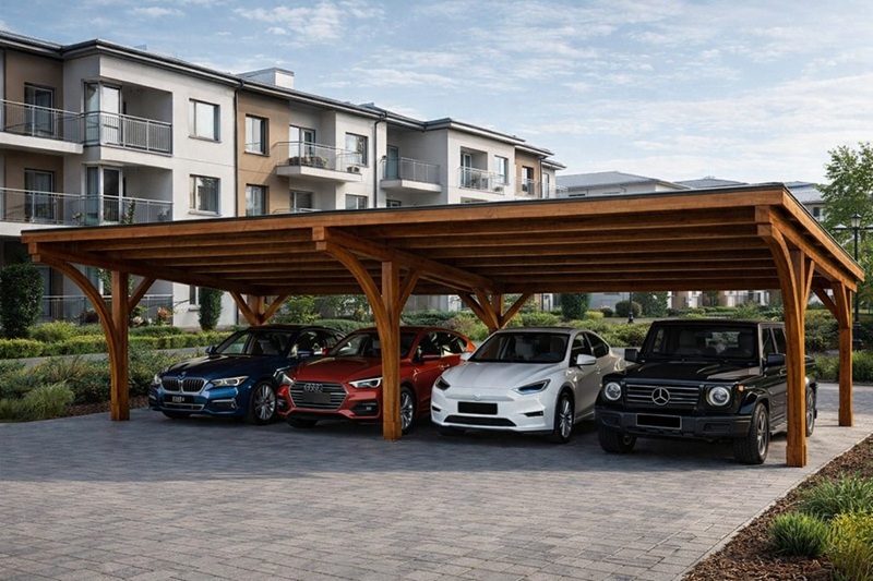 zadaszenia parkingów