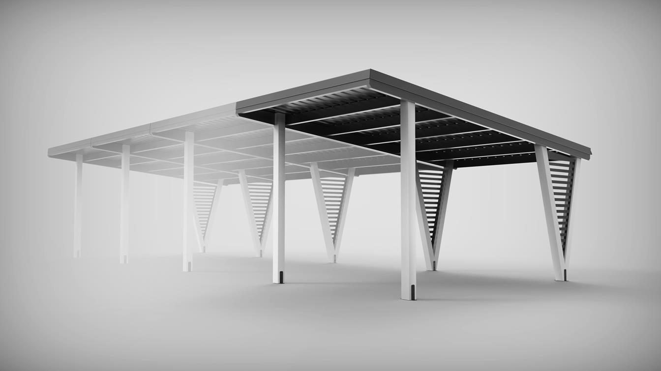 zadaszenia parkingów